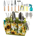 Set di accessori con struttura in acciaio verde con design versatile resistente all acqua
