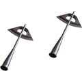 Zappe con struttura in acciaio nero con design versatile struttura in acciaio 35 x 16 x 16 cm