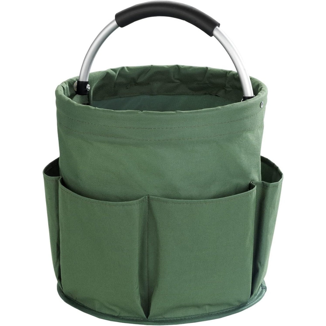 Attrezzi da giardino e attrezzature per l'irrigazione con vano contenitore verde