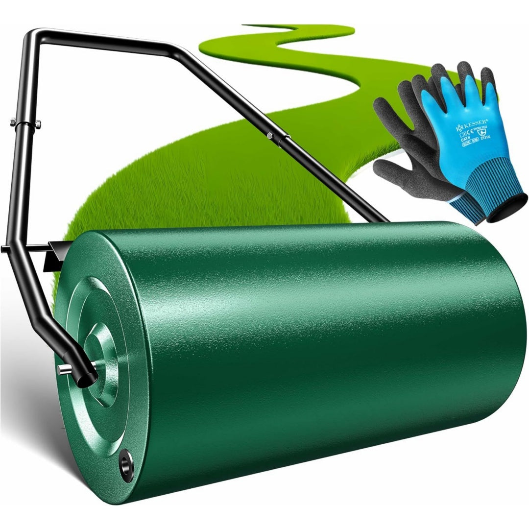 Aeratore manuale da prato con struttura in acciaio verde con design versatile