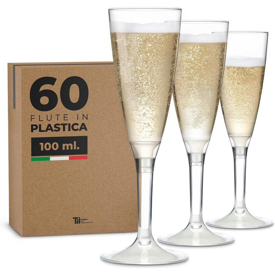 Bicchieri da Champagne nero per spazi esterni CONTENUTO riceverete confezione