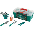 Set di attrezzi per bambini verde per spazi esterni Cassetta giardino robusta